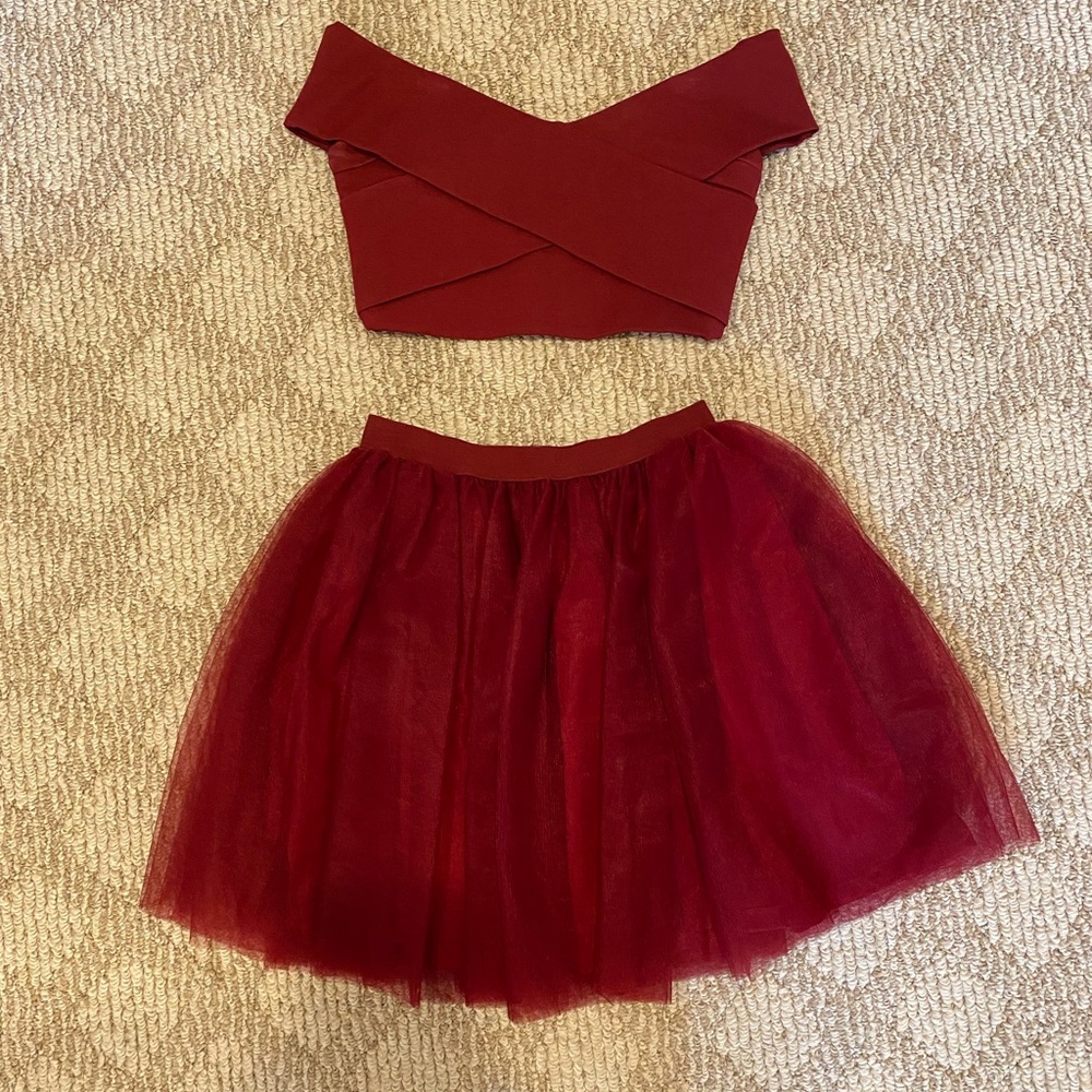 Burgundy homecoming dress sz Xsmall
